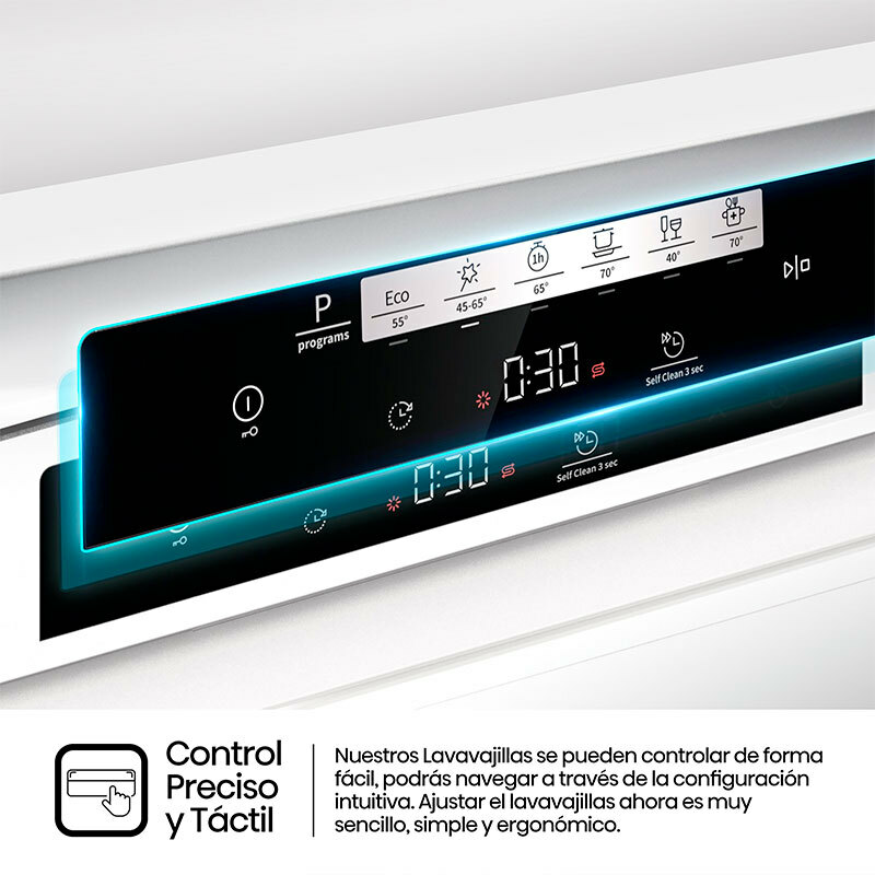 Lavavajillas 60 cm Hisense HS642C60W – 14 servicios, Apertura automática, Clase C