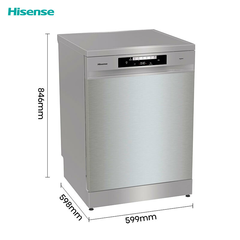 Lavavajillas Hisense HS642C60X – 14 servicios, Programas Auto/Eco, Apertura automática