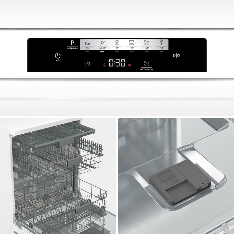 Lavavajillas libre instalación Hisense HS643C90W – 16 servicios, Secado auto, AquaStop