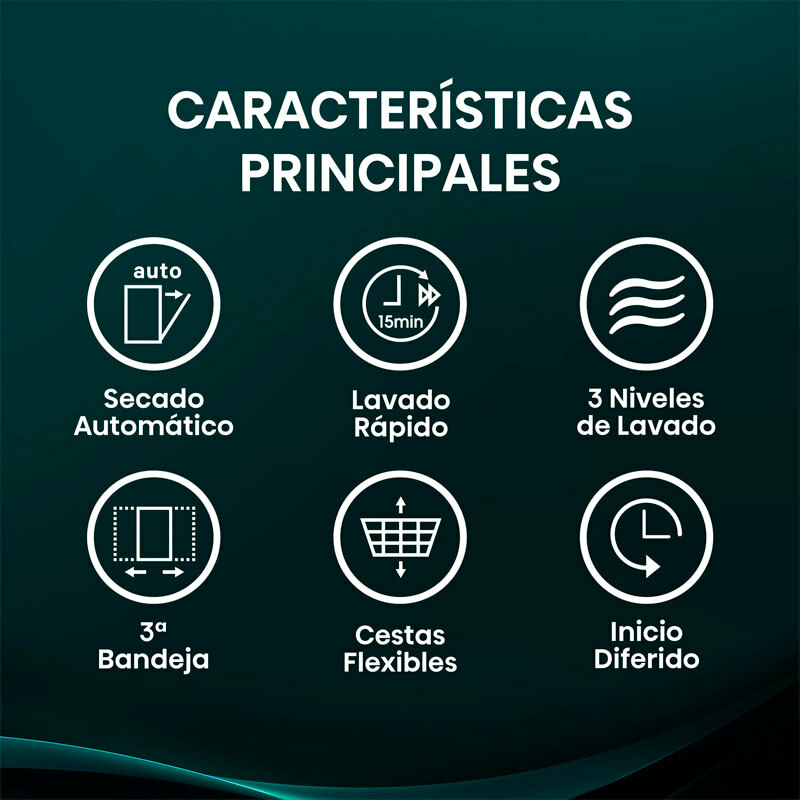 Lavavajillas Hisense HS643C90X – 16 servicios, Inox 60 cm, AquaStop