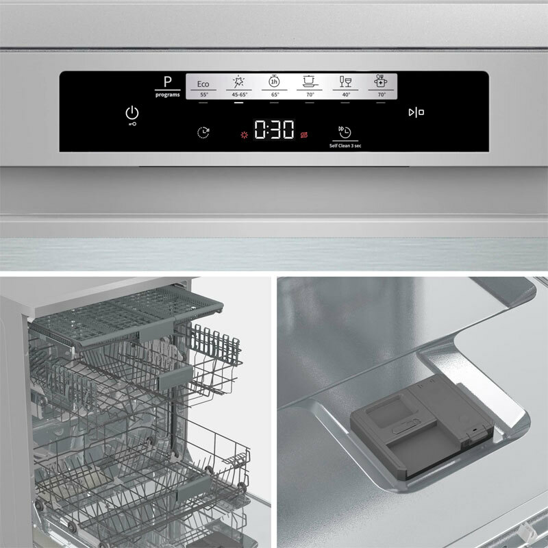 Lavavajillas Hisense HS643C90X – 16 servicios, Inox 60 cm, AquaStop