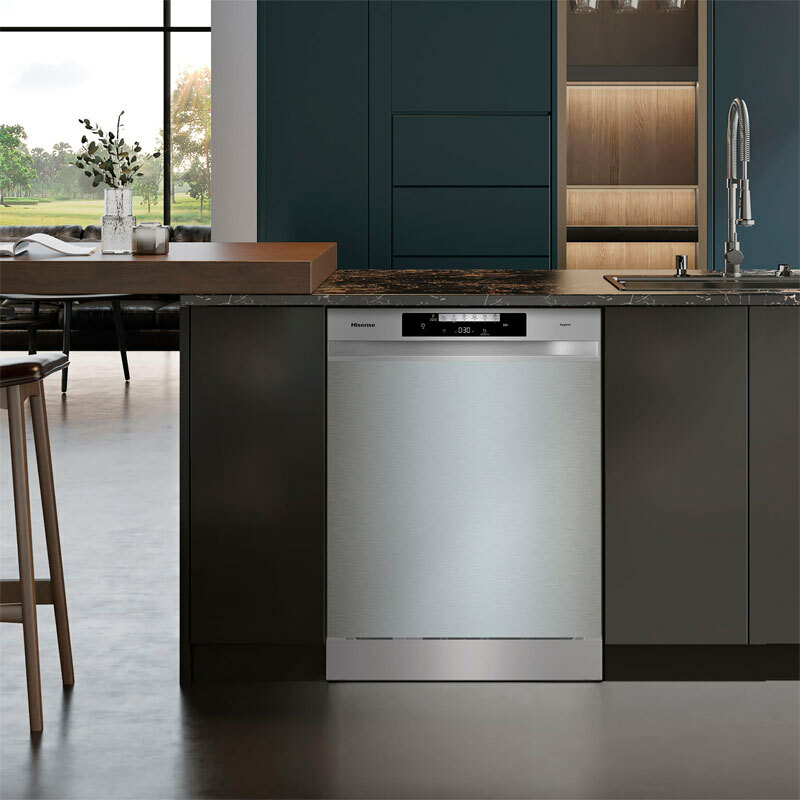 Lavavajillas Hisense HS643C90X – 16 servicios, Inox 60 cm, AquaStop