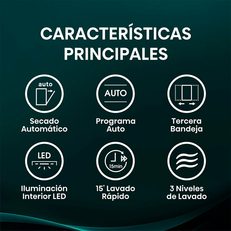 Lavavajillas Hisense HS673A90X – 16 servicios, Clase A, Wi‑Fi