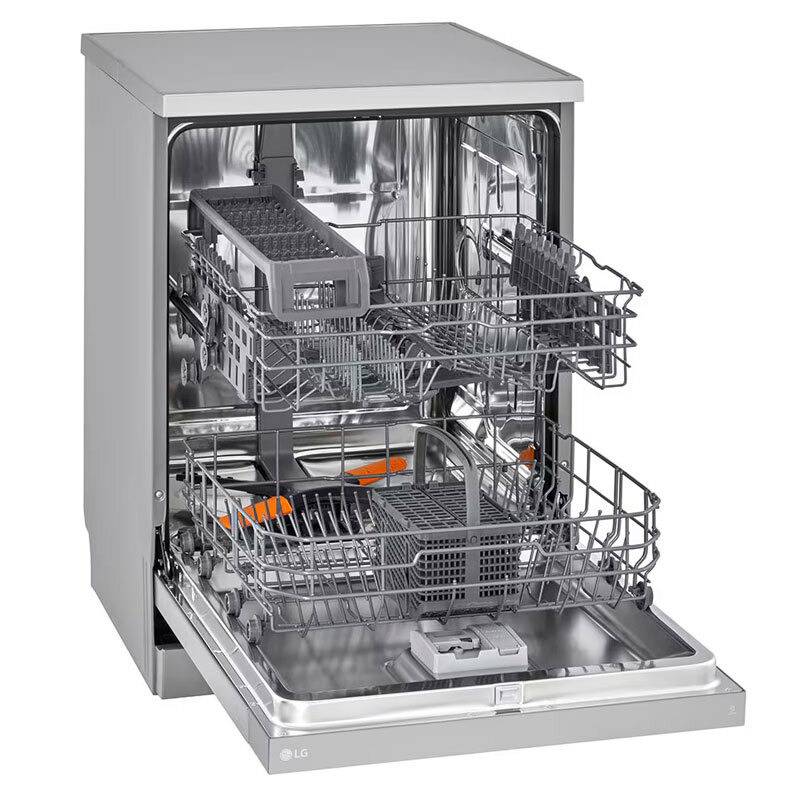 Lavavajillas libre instalación LG DF142FV – 14 servicios, QuadWash, Motor Inverter