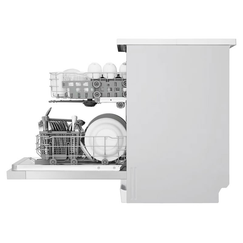 Lavavajillas libre instalación LG DF142FW – 14 servicios, QuadWash, Conectividad ThinQ