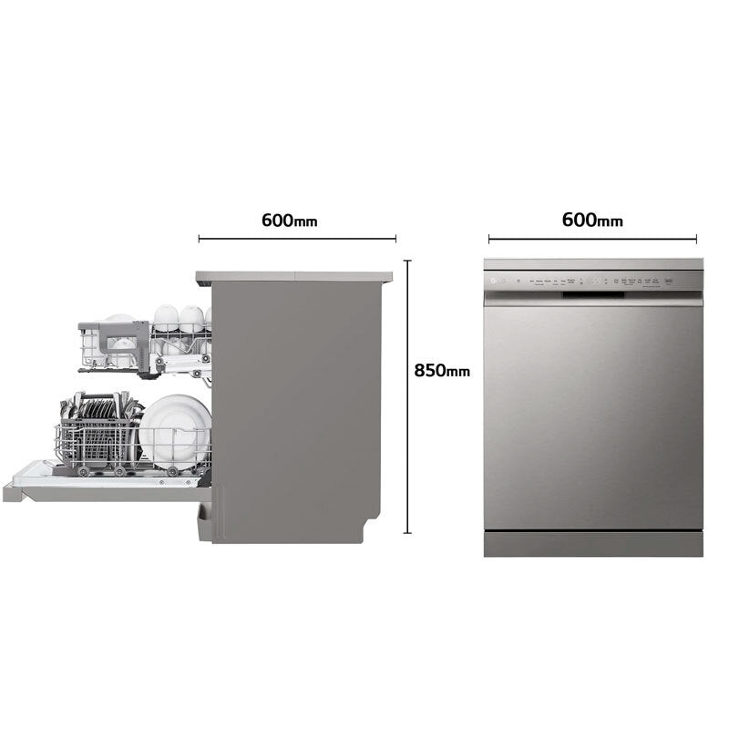 Lavavajillas LG DF242FP – 60 cm, 14 servicios, QuadWash