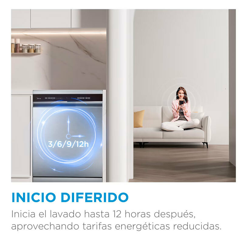 Lavavajillas Midea MFD60S080W-ES – 60 cm, 12 servicios, Clase E