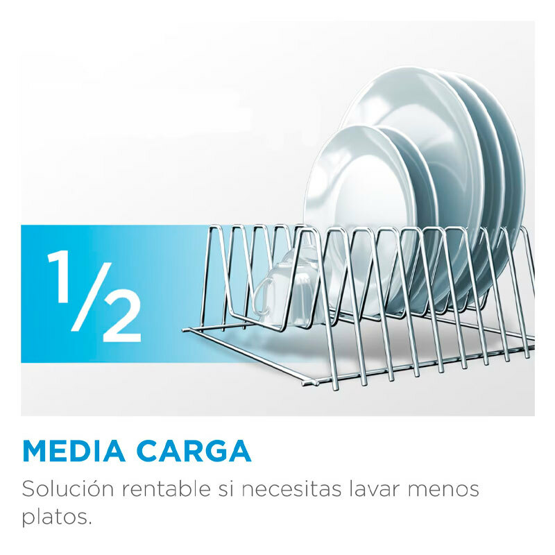 Lavavajillas libre instalación Midea MFD60S080X-ES – 12 servicios, 60 cm, Inox