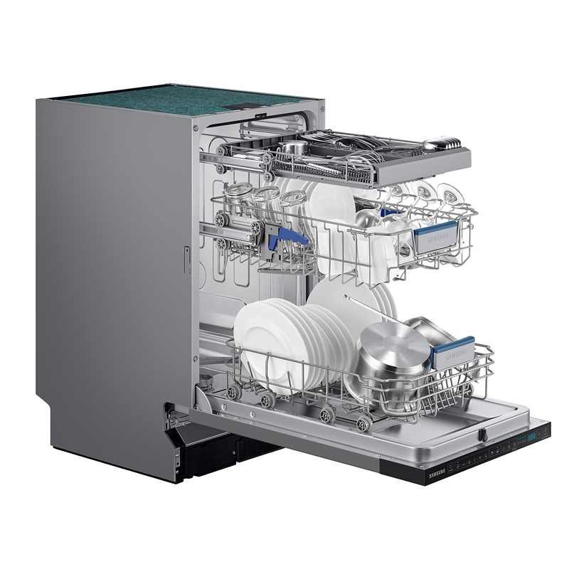 Lavavajillas integrable Samsung DW50DG450B00ET – 10 servicios, Apertura automática, AquaStop anti-fugas