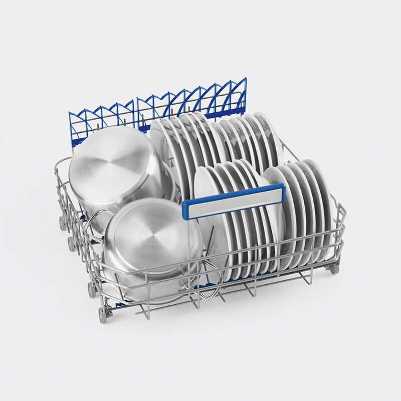 Lavavajillas libre instalación 60 cm Smeg LVS345BQSTX – 14 servicios, Motor Inverter, Secado apertura automática