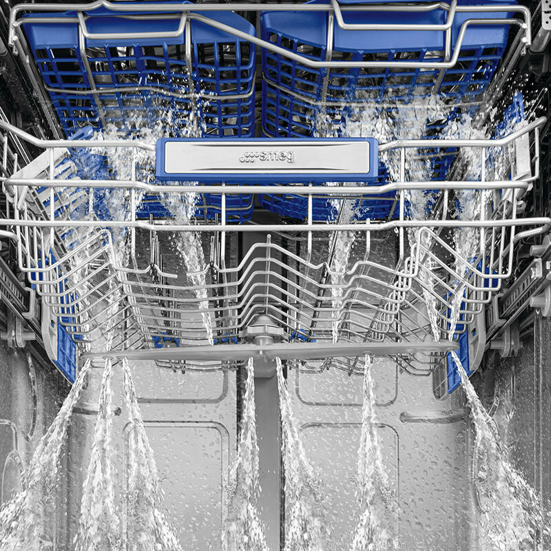 Lavavajillas libre instalación 60 cm Smeg LVS345BQSTX – 14 servicios, Motor Inverter, Secado apertura automática