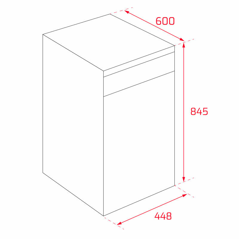 Lavavajillas 45 cm Teka DFS 24610 – 9 servicios, 6 programas, 49 dB