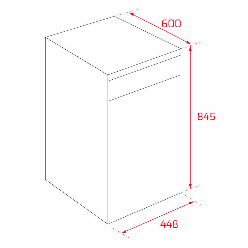 Lavavajillas libre instalación Teka DFS 24650 – 45 cm, 9 servicios, 47 dB