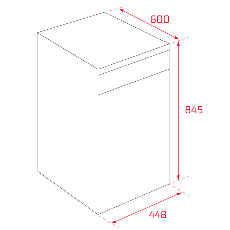 Lavavajillas Teka DFS 24650 – 9 servicios, 45 cm, Clase E