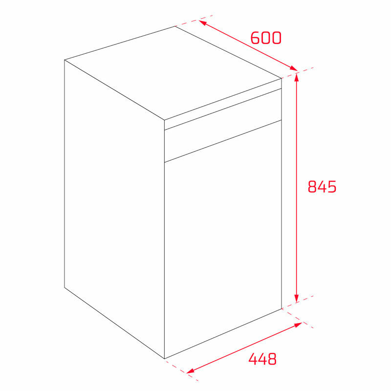 Lavavajillas Teka DFS 44750 – 10 servicios, 45 cm, 47 dB
