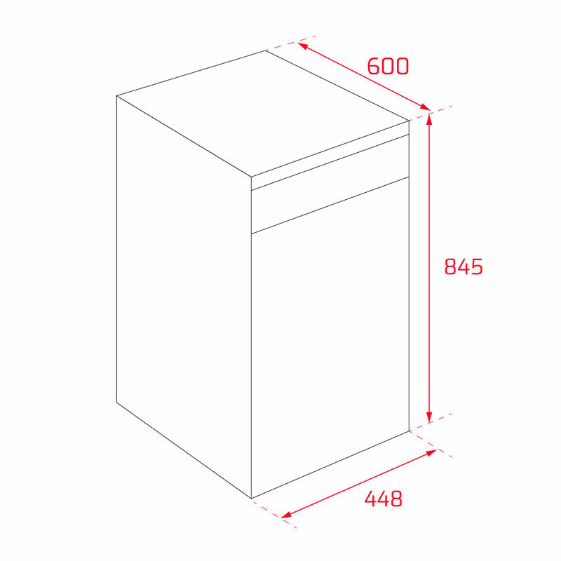 Lavavajillas libre instalación Teka DFS 74850 – 10 servicios, 44 dB, 8 programas