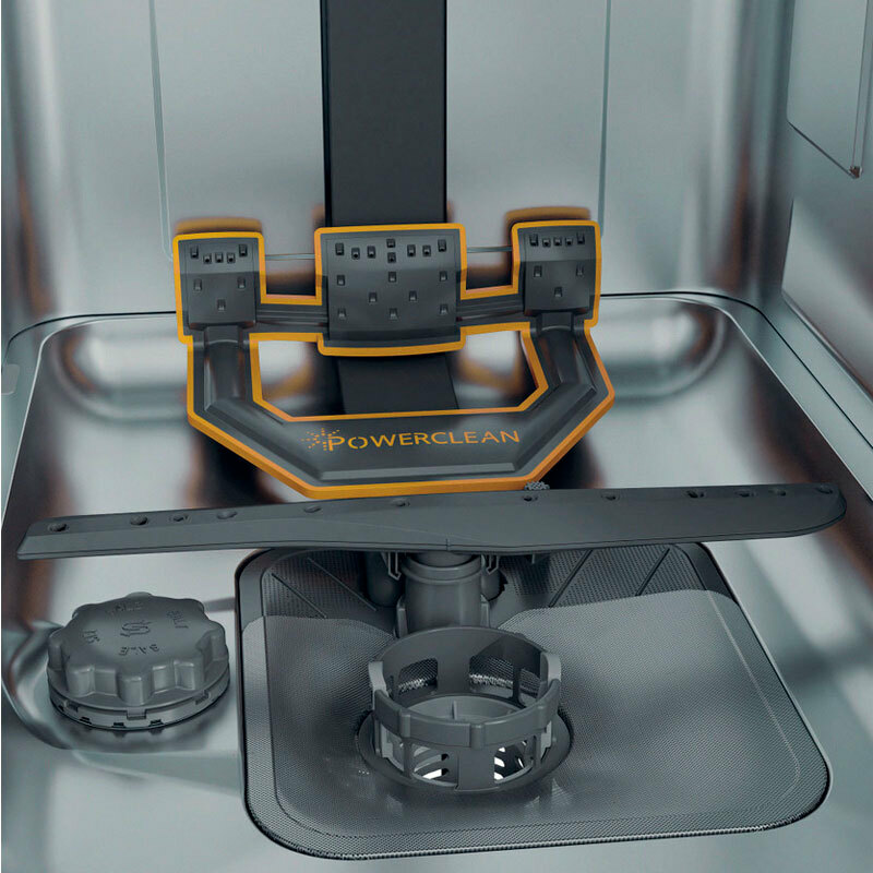 Lavavajillas Whirlpool WH6FC11BS7A0X – 45 cm, 11 servicios, PowerClean Pro