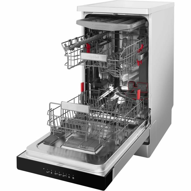 Lavavajillas 45 cm Whirlpool WSFO3023PFX – 10 servicios, PowerClean Pro, AquaStop