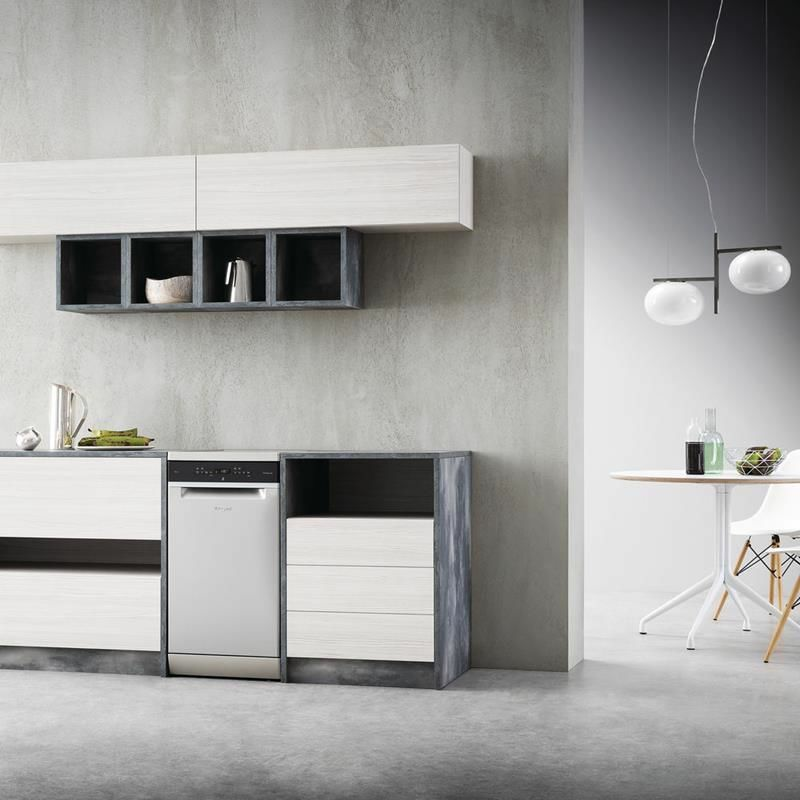 Lavavajillas 45 cm Whirlpool WSFO3023PFX – 10 servicios, PowerClean Pro, AquaStop