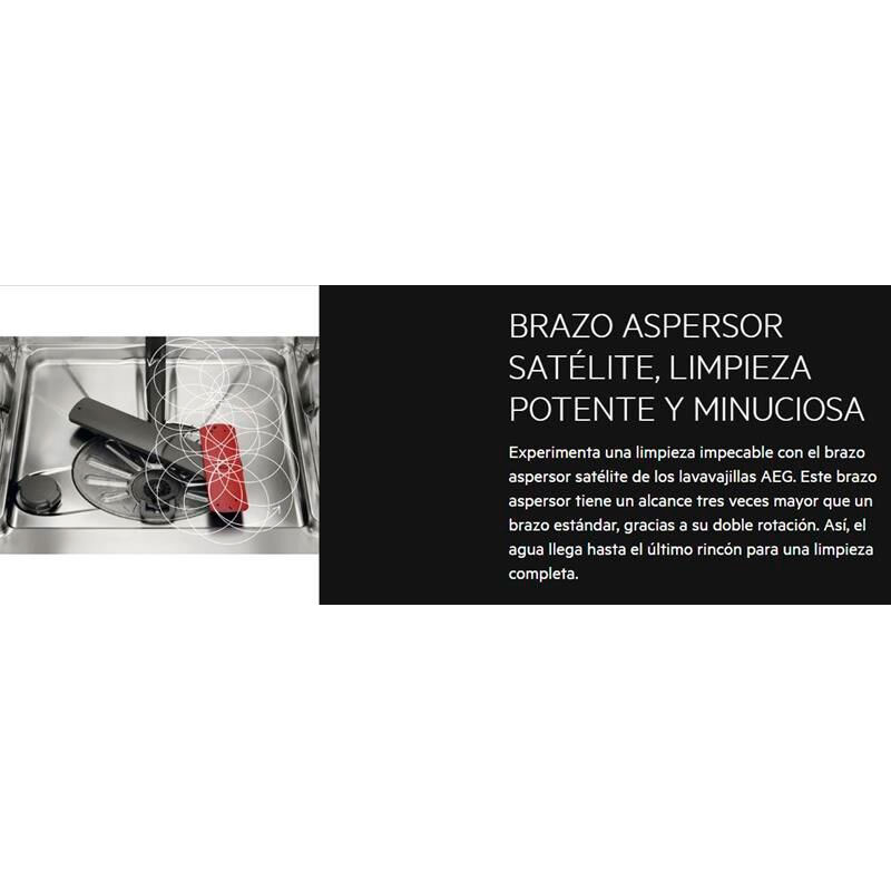 Lavavajillas integrable AEG FSB53617Z – 13 servicios, AirDry, Motor Inverter