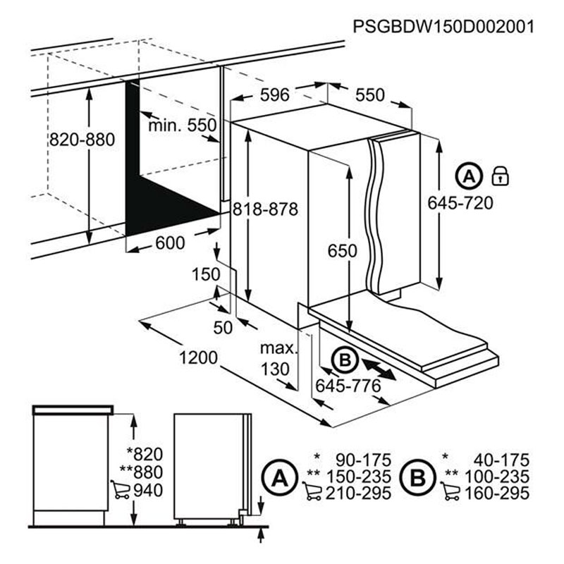 Lavavajillas integrable AEG FSB53617Z – 13 servicios, AirDry, Motor Inverter