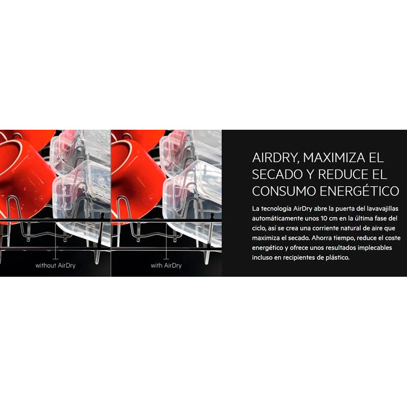 Lavavajillas integrable AEG FSB53617Z – 13 servicios, AirDry, Motor Inverter