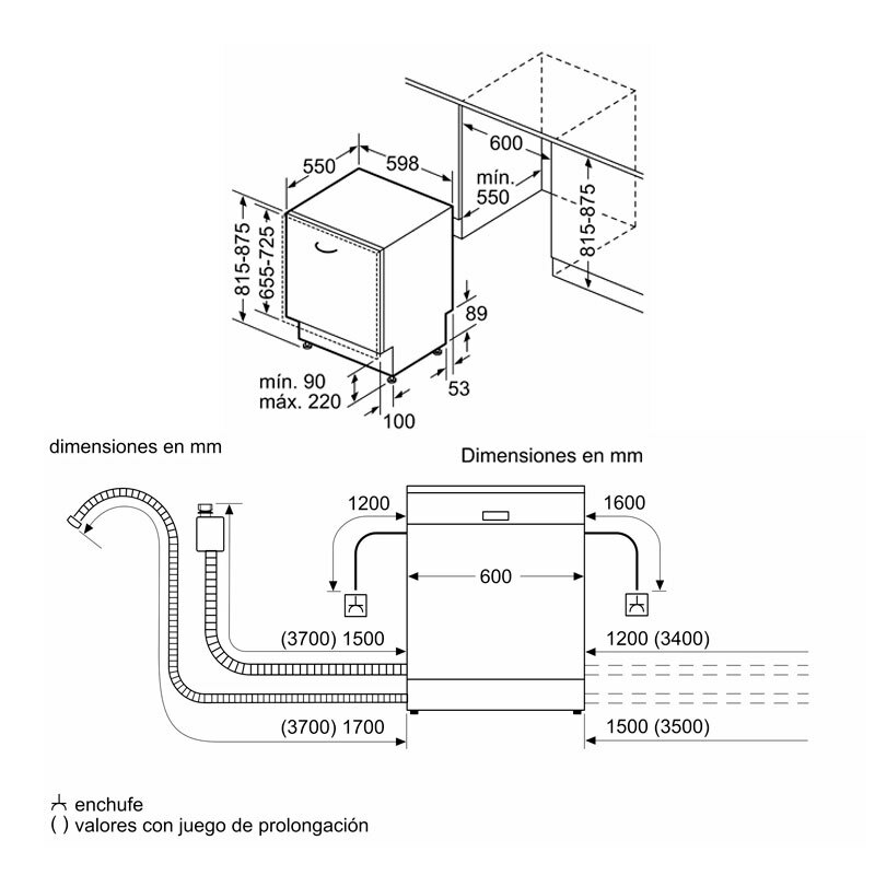 Lavavajillas integrable Bosch SMV2ITX09E – 13 servicios, 46 dB, Home Connect