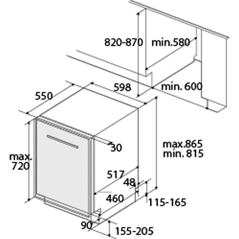 Lavavajillas integrable Cata LVI 62012 – 14 servicios, 8 programas, 47 dB
