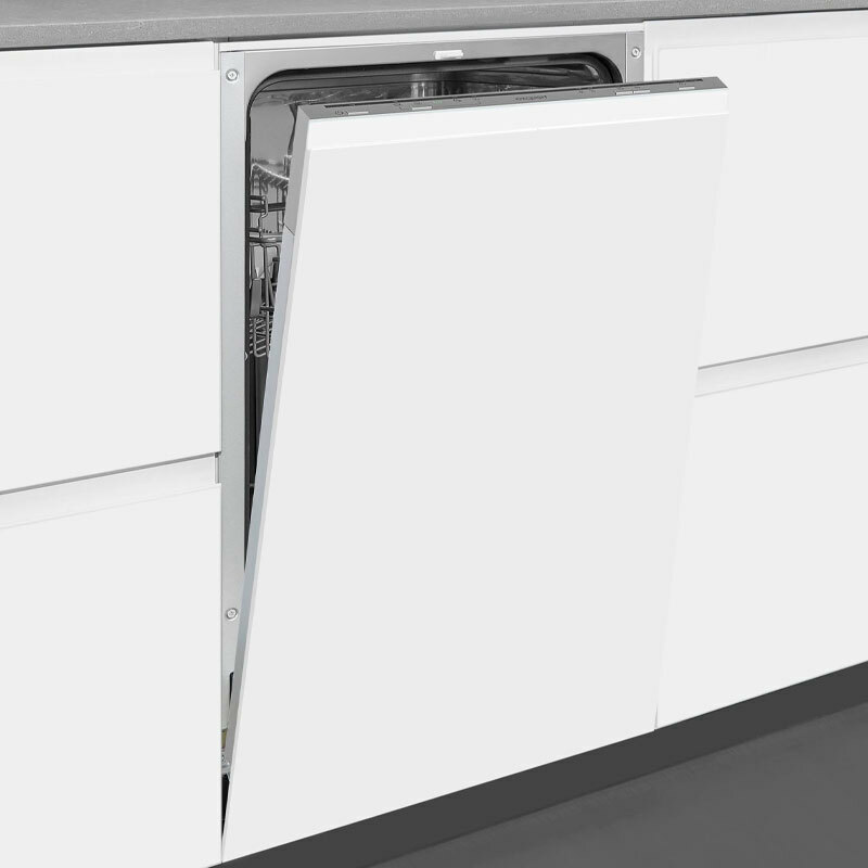 Lavavajillas integrable 45 cm Exquisit EGSP1009-E-030E – 9 servicios, Clase E, Cuba inox