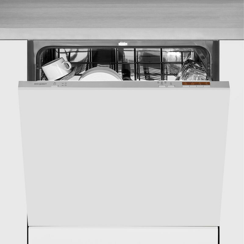 Lavavajillas integrable 60 cm Exquisit EGSP6012-E-030E – 12 servicios, 11 L/ciclo Eco, 47 dB