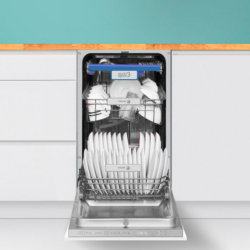 Lavavajillas integrable Fagor 4LVF435ADIT – 45 cm, 10 servicios, AutoDoor
