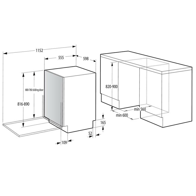 Lavavajillas integrable 60 cm Hisense HV673A65 – 16 servicios, WiFi, Secado auto