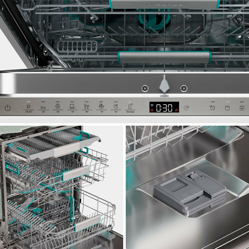 Lavavajillas integrable 60 cm Hisense HV673A65 – 16 servicios, WiFi, Secado auto