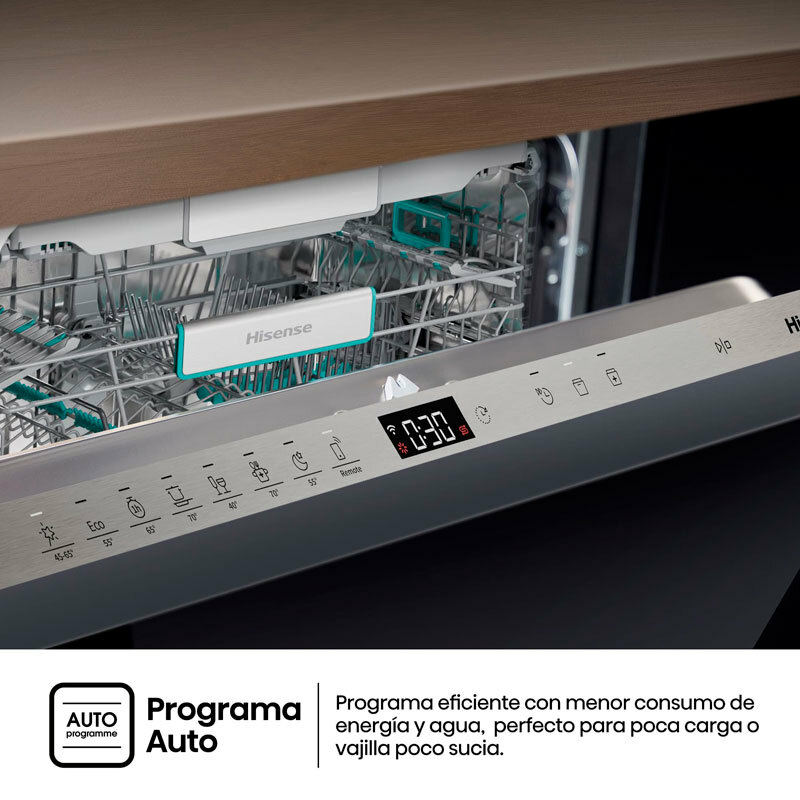 Lavavajillas integrable 60 cm Hisense HV673A65 – 16 servicios, WiFi, Secado auto