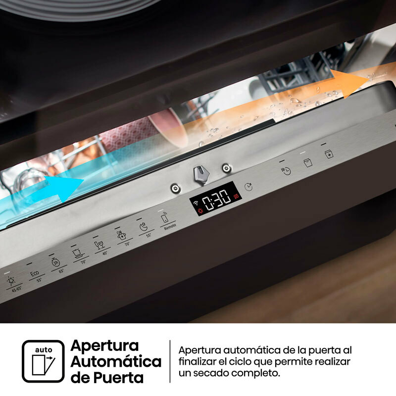 Lavavajillas integrable 60 cm Hisense HV673A65 – 16 servicios, WiFi, Secado auto