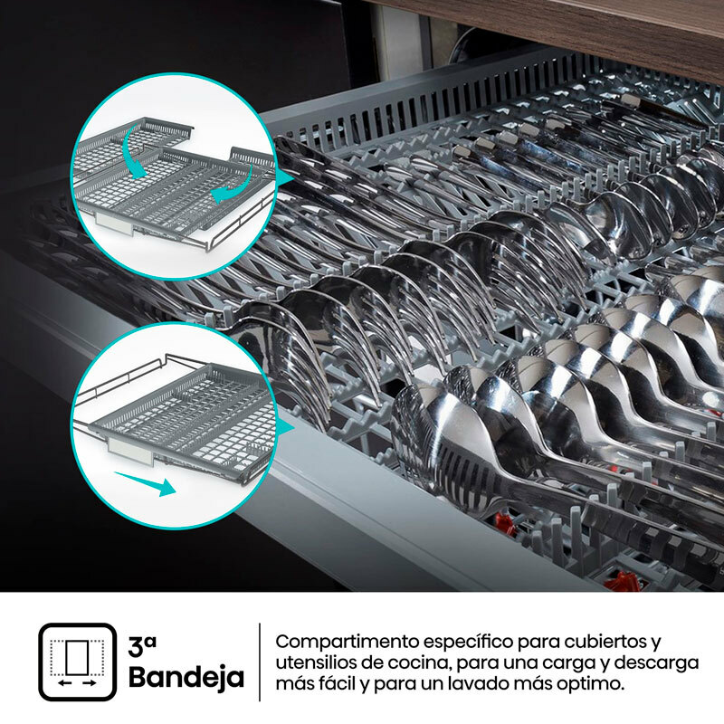 Lavavajillas integrable 60 cm Hisense HV673A65 – 16 servicios, WiFi, Secado auto