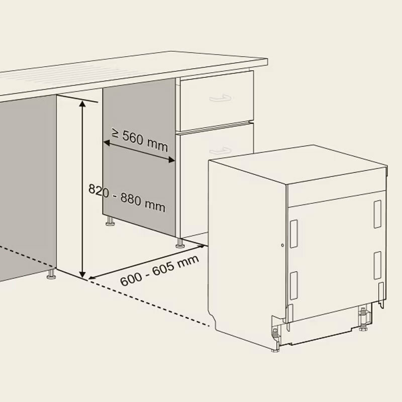 Lavavajillas integrable LG DB476TXS – QuadWash, TrueSteam, Wi‑Fi ThinQ