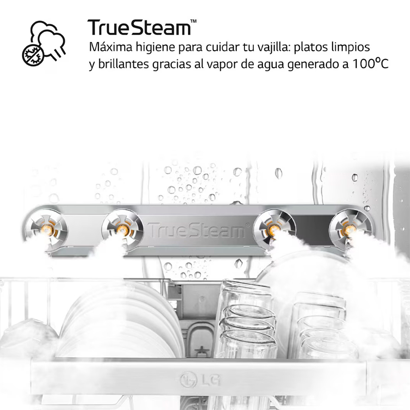Lavavajillas integrable 60 cm LG DB597TXS – 14 servicios, TrueSteam & QuadWash, WiFi ThinQ
