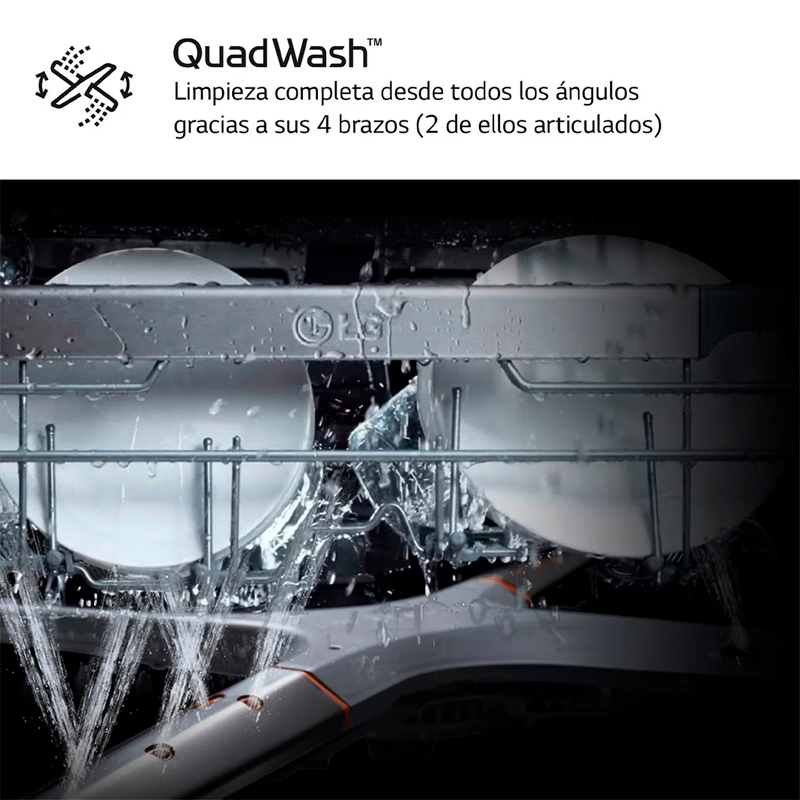 Lavavajillas integrable 60 cm LG DB597TXS – 14 servicios, TrueSteam & QuadWash, WiFi ThinQ