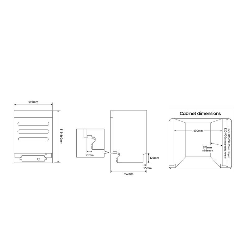 Lavavajillas integrable 60 cm Samsung DW60DG790I00U1 – 14 servicios, Clase A, WiFi