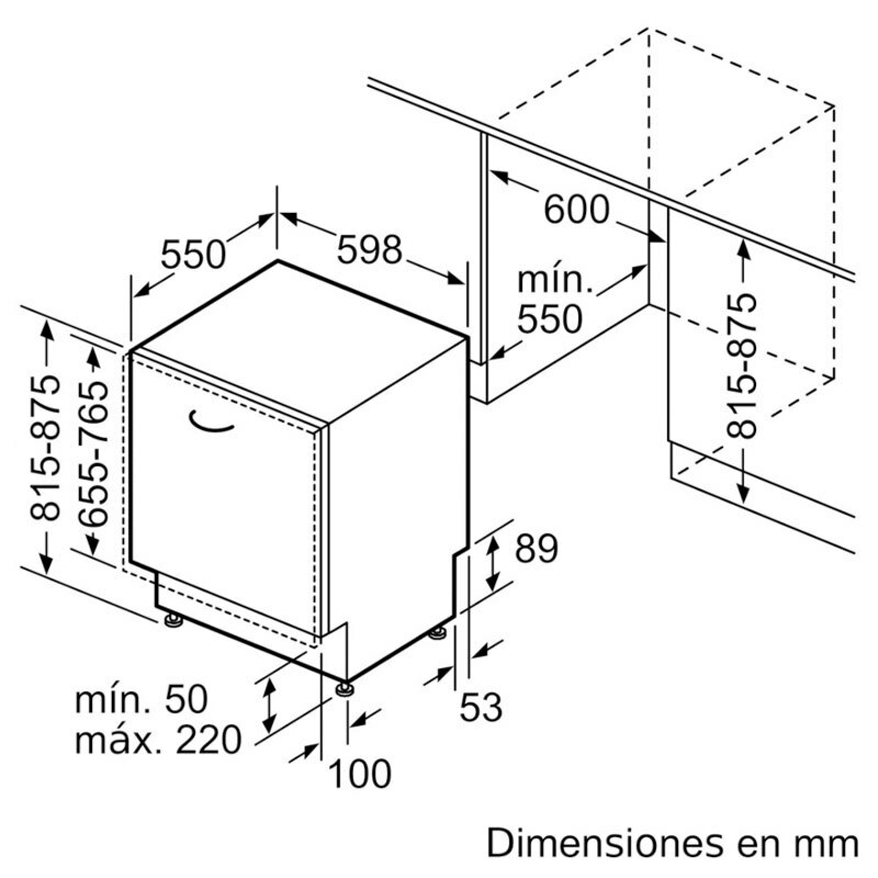 Lavavajillas integrable 60 cm Siemens SN75ZX07CE – Secado con Zeolitas, 14 servicios, Home Connect