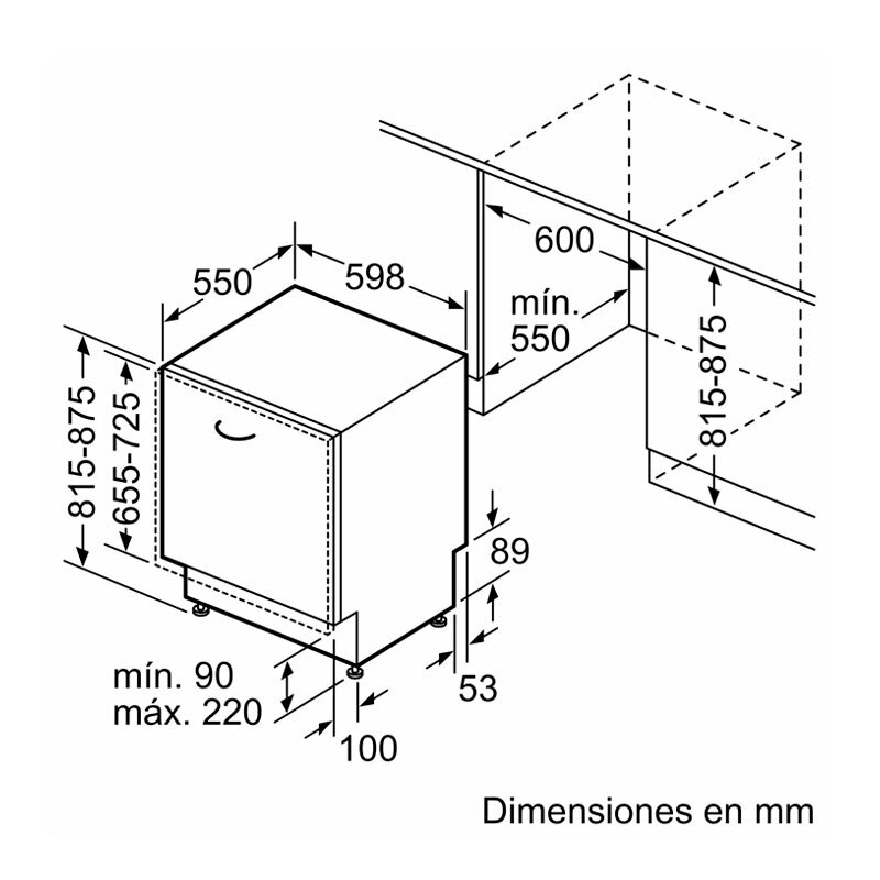 Lavavajillas totalmente integrable Siemens SN87TX02CE – 14 servicios, Secado zeolitas, Home Connect