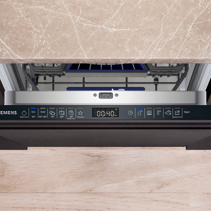 Lavavajillas integrable 45 cm Siemens SR65EX09ME – 10 servicios, Secado autoOpen, Home Connect