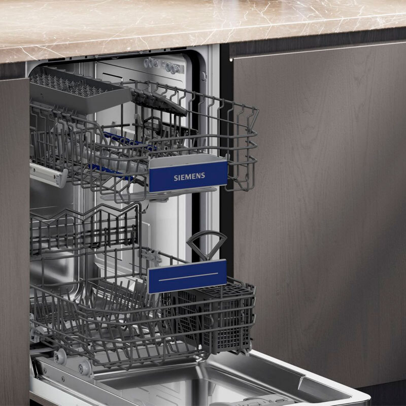 Lavavajillas integrable total Siemens SR93EX25LE – 45 cm, 10 servicios, 44 dB