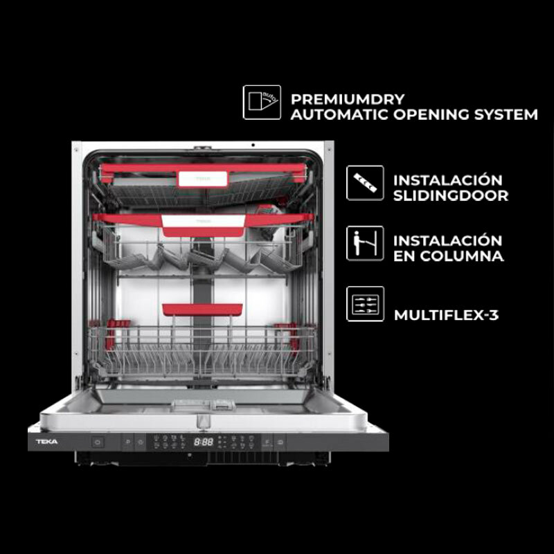 Lavavajillas integrable 60 cm Teka DFI46960 – 14 servicios, Secado PremiumDry, AquaStop