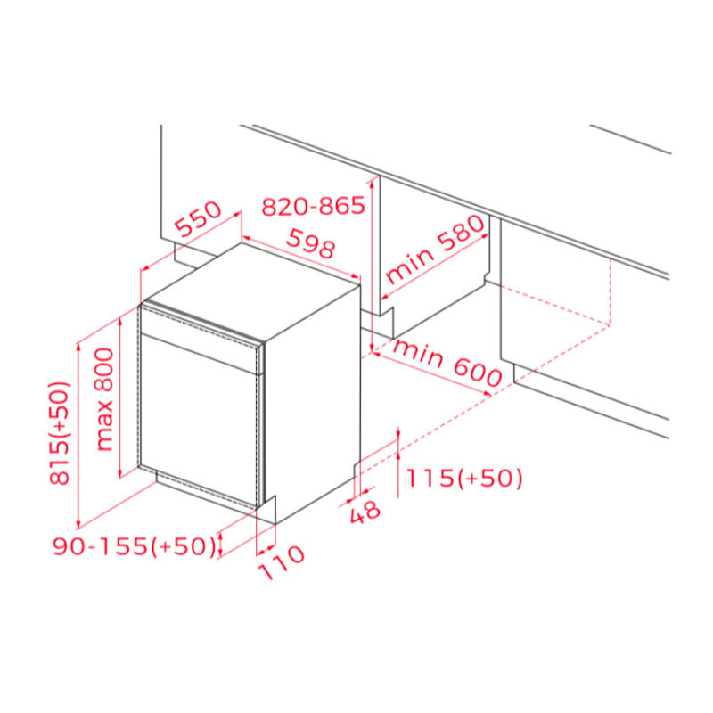 Lavavajillas integrable Teka DFI 76960 – 14 servicios, Inverter, AquaStop
