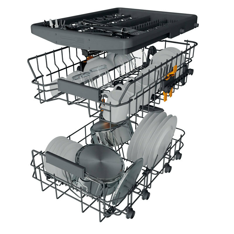 Lavavajillas integrable 45 cm Whirlpool WH6IC11BS7LA0 – 11 servicios, PowerClean, Natural Dry