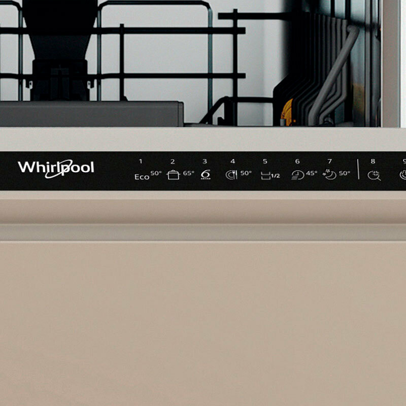 Lavavajillas integrable 45 cm Whirlpool WH6IC11BS7LA0 – 11 servicios, PowerClean, Natural Dry