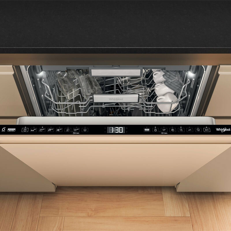 Lavavajillas integrable 60 cm Whirlpool WH7IA115B2M3TUS0 – 15 servicios, Clase A, Motor Inverter 10 años