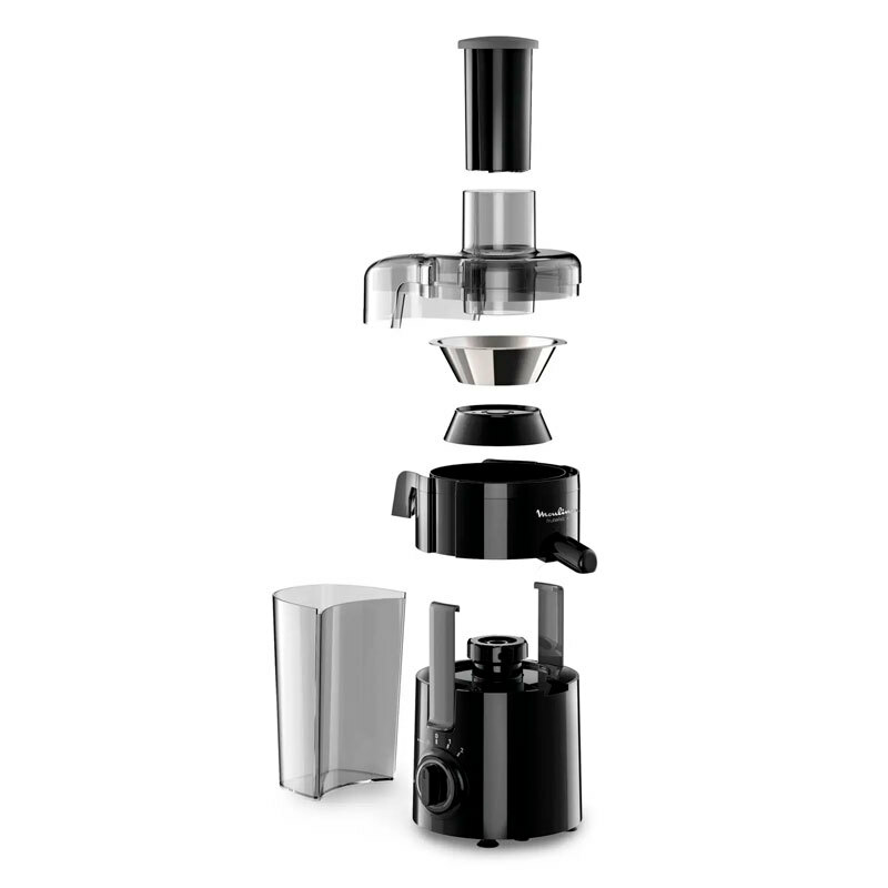 Exprimidor eléctrico Moulinex JU370810 – 350 W, Depósito 0,9 L, Boca 60 mm